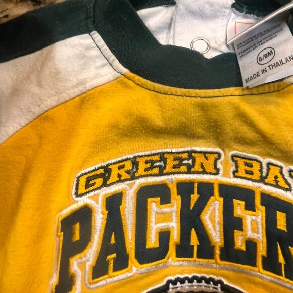 Green Bay Packers Size 6-9 Months Baby Toddler Shirt, Long Sleeve Team NFL - Picture 10 of 11